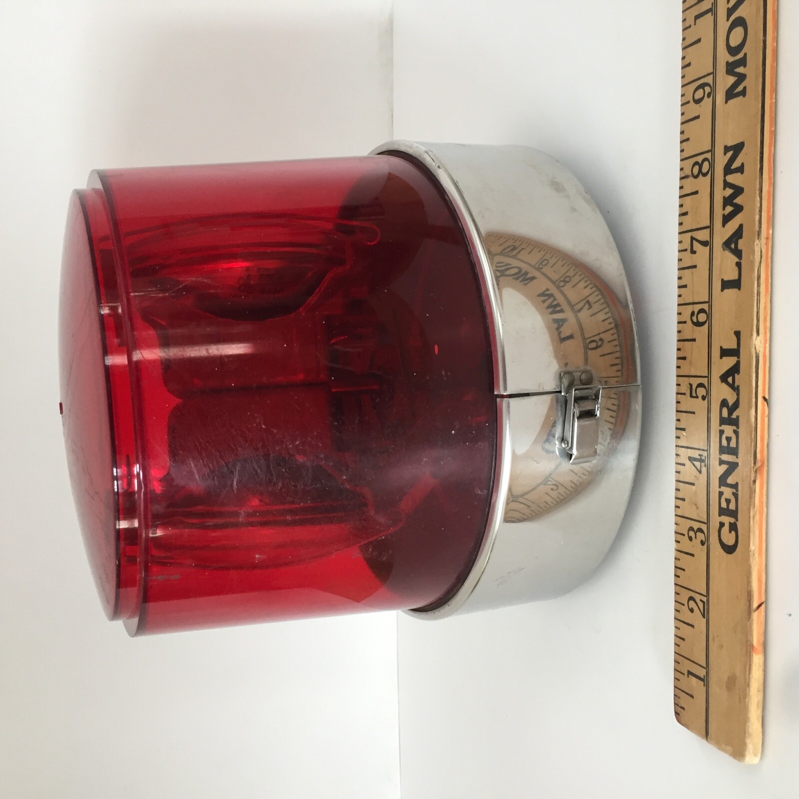 Vintage Federal Signal Corp Model 11 Twin Beacon Ray Light Red Gumball Light