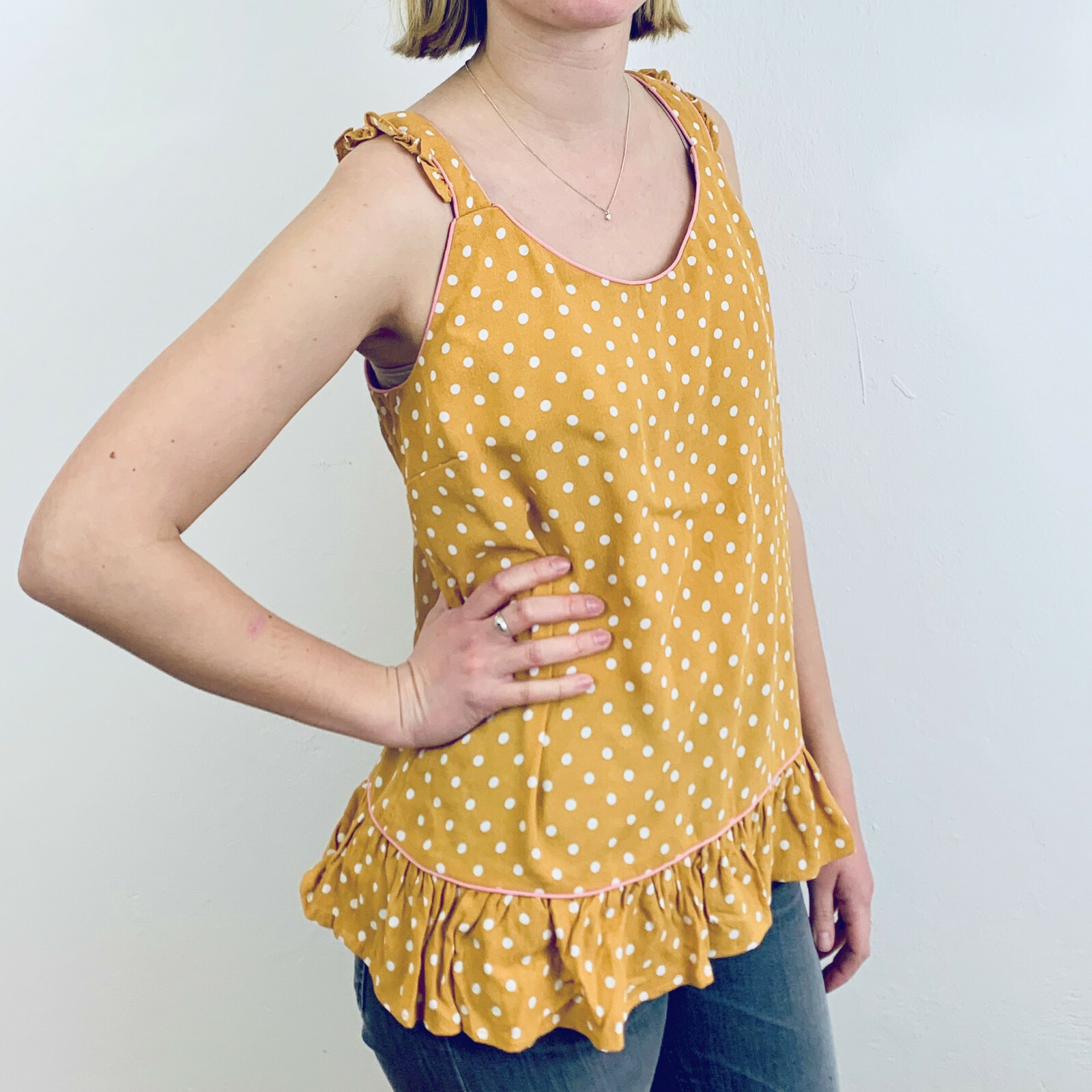 NÜMPH Lettie Top Shirt tawny orange 7319023 Polka Dots