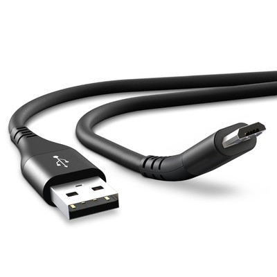  USB Kabel für ANKER A3143 Soundcore Liberty Air Ladekabel 2.4A schwarz