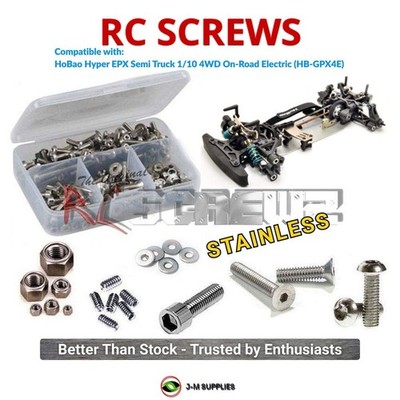 RCScrewZ Stainless Screw Kit hob006 for HoBao Hyper EPX 1/10 (HB-GPX4E) | KIT