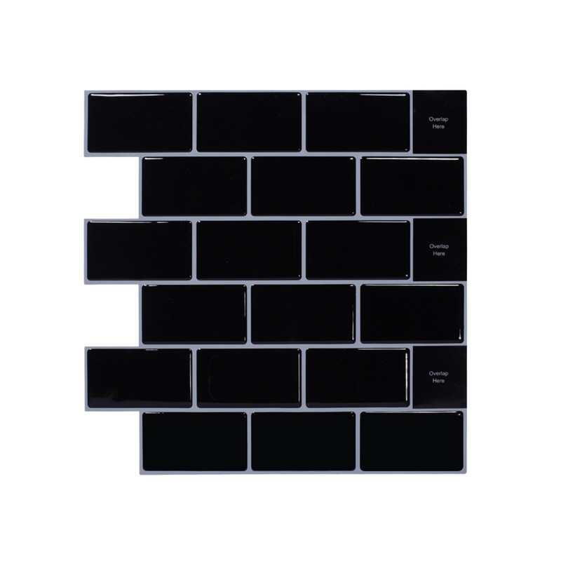 5-30 Sheet Kitchen Stick On Tile Stickers Bathroom 3d Self Adhesive Wall Tiles