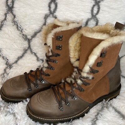 New Luxe De Leon Tierra Boots  Genuine Brown Leather Size 13
