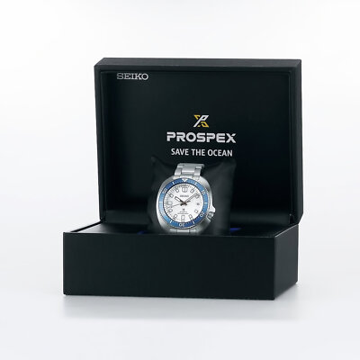 Pre-owned Seiko Prospex Spb301j1 Glacier Save The Ocean 1970 Reissue Automatic Diver Watch