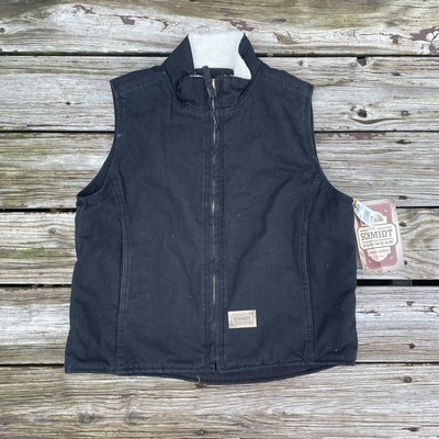 C. E. Schmidt Workwear Women's Sherpa Lined Sanded Duck Vest M Fit for Her New