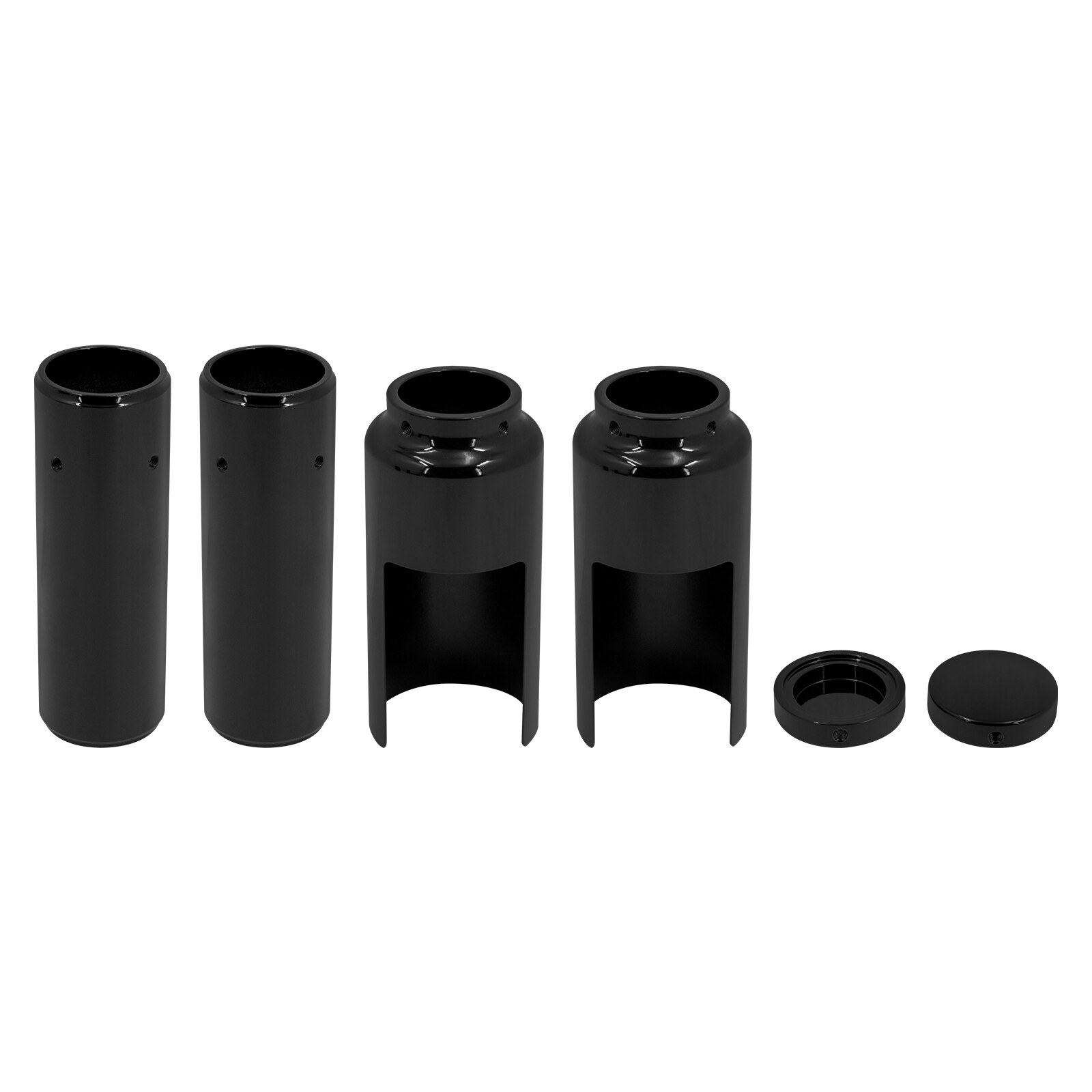 Motorcycle Front Fork Guard Cover Tube Cap Fit For Harley Dyna Street Bob 06-17