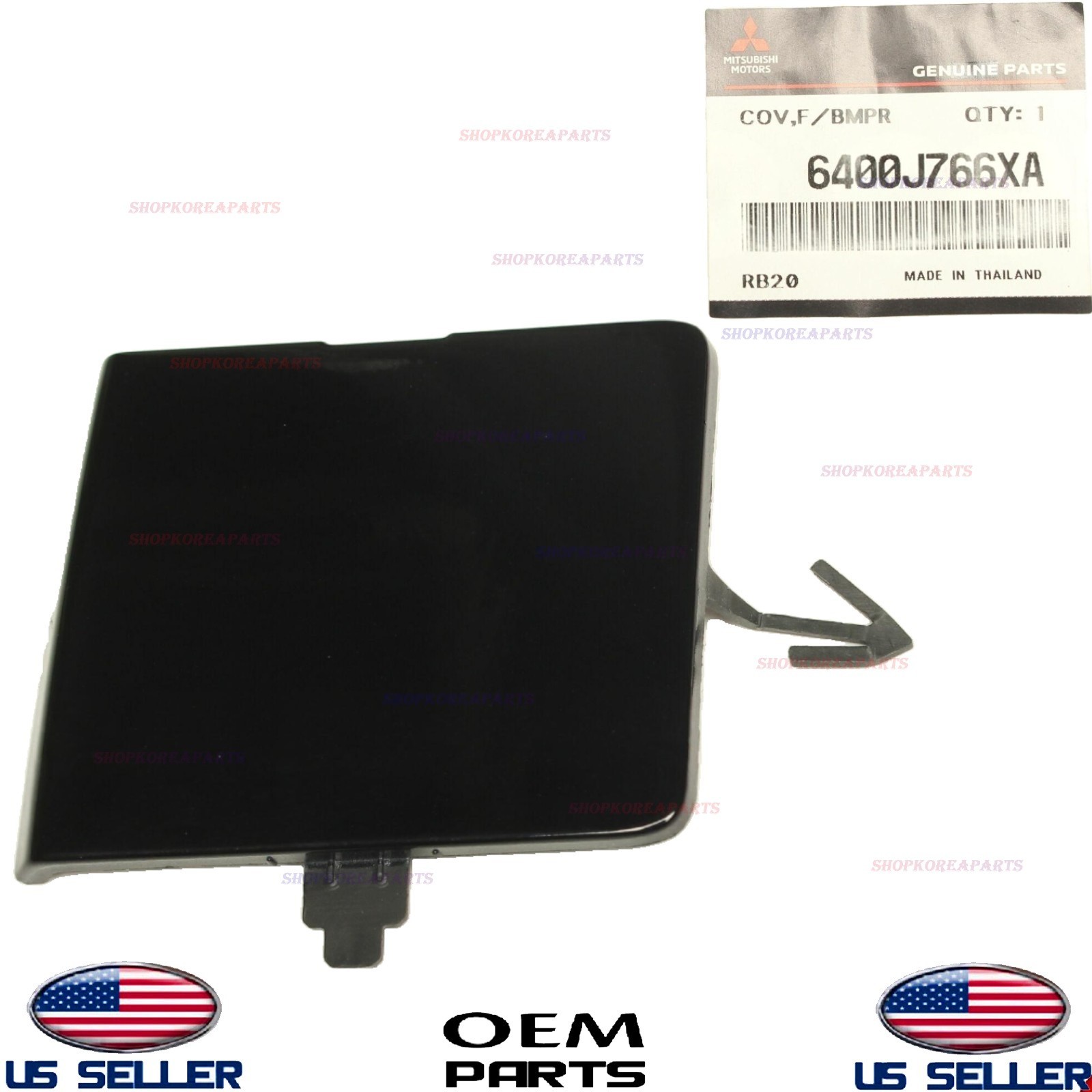 2021-2024 Mitsubishi Mirage & Mirage G4 Front Bumper Tow Eye