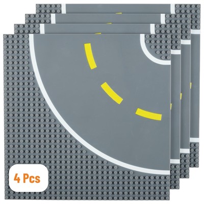 Road Baseplates, 10x10, 4 Curved