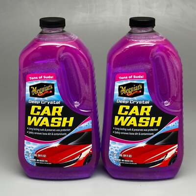 MEGUIAR S (2 PACK) Deep Crystal CAR WASH 64 oz G10464