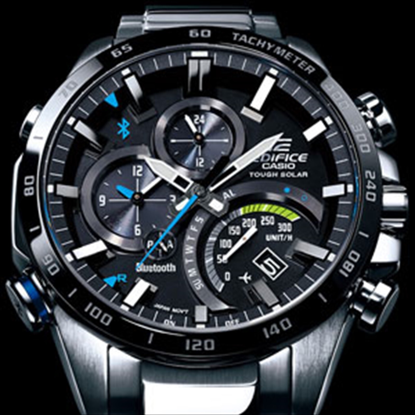 Pre-owned Casio Edifice Eqb-501xdb-1ajf Bluetooth Sport Solar Stainless Men Watch