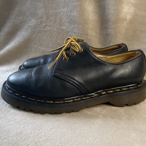 靴 Dr.Martens 1461 3EYE GIBSON SHOES BLACK Dr Martens 1461 3-eye gibson flat shoes in black | ASOS
