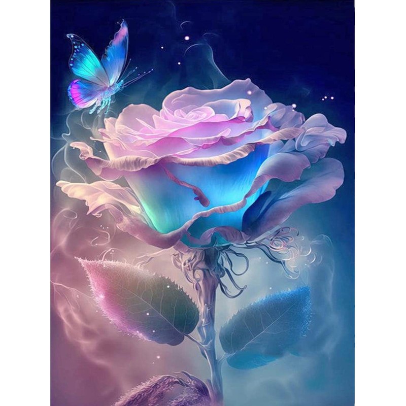 Gem Art Kit Flowers Gem Art Kit 12x16 Inch DIY Paint By Numbers For forceful