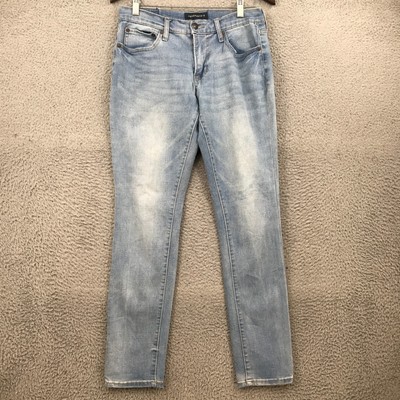 Aeropostale Jeans Adult 31x30 Blue Light Wash Skinny Denim Flex Effects 35114