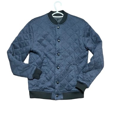OLD NAVY QUILTED BOMBER blue JACKET size SMALL