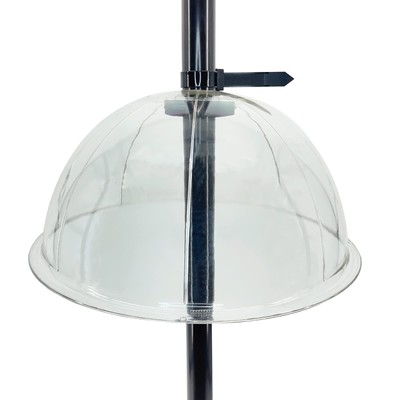 13 Inches Solid Clear PC Wobbly Squirrel Proof Baffle Deflector for Bird Feeder