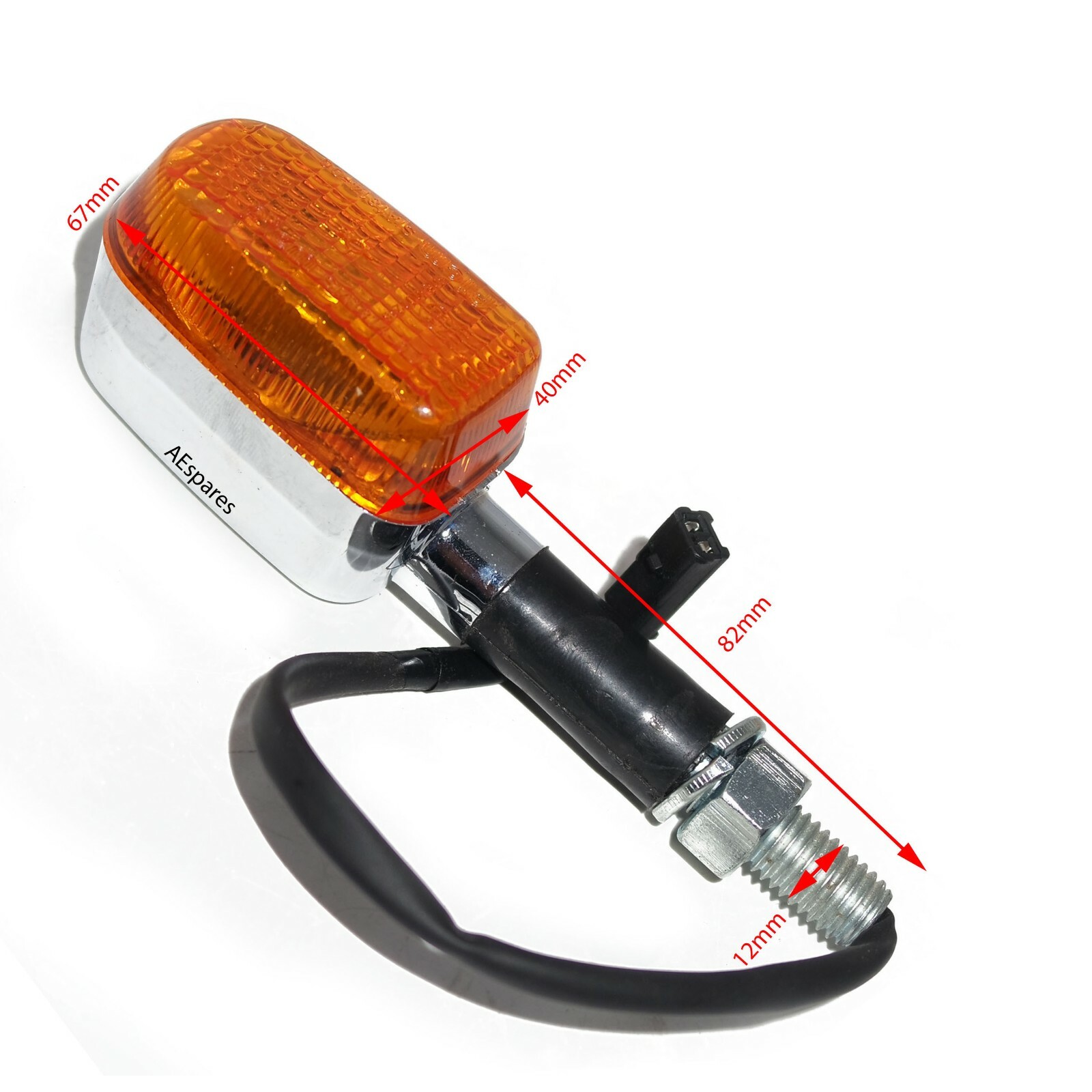 Fits Royal Enfield Bullet GT Continental 535 Front Indicator Trafficator Set  
