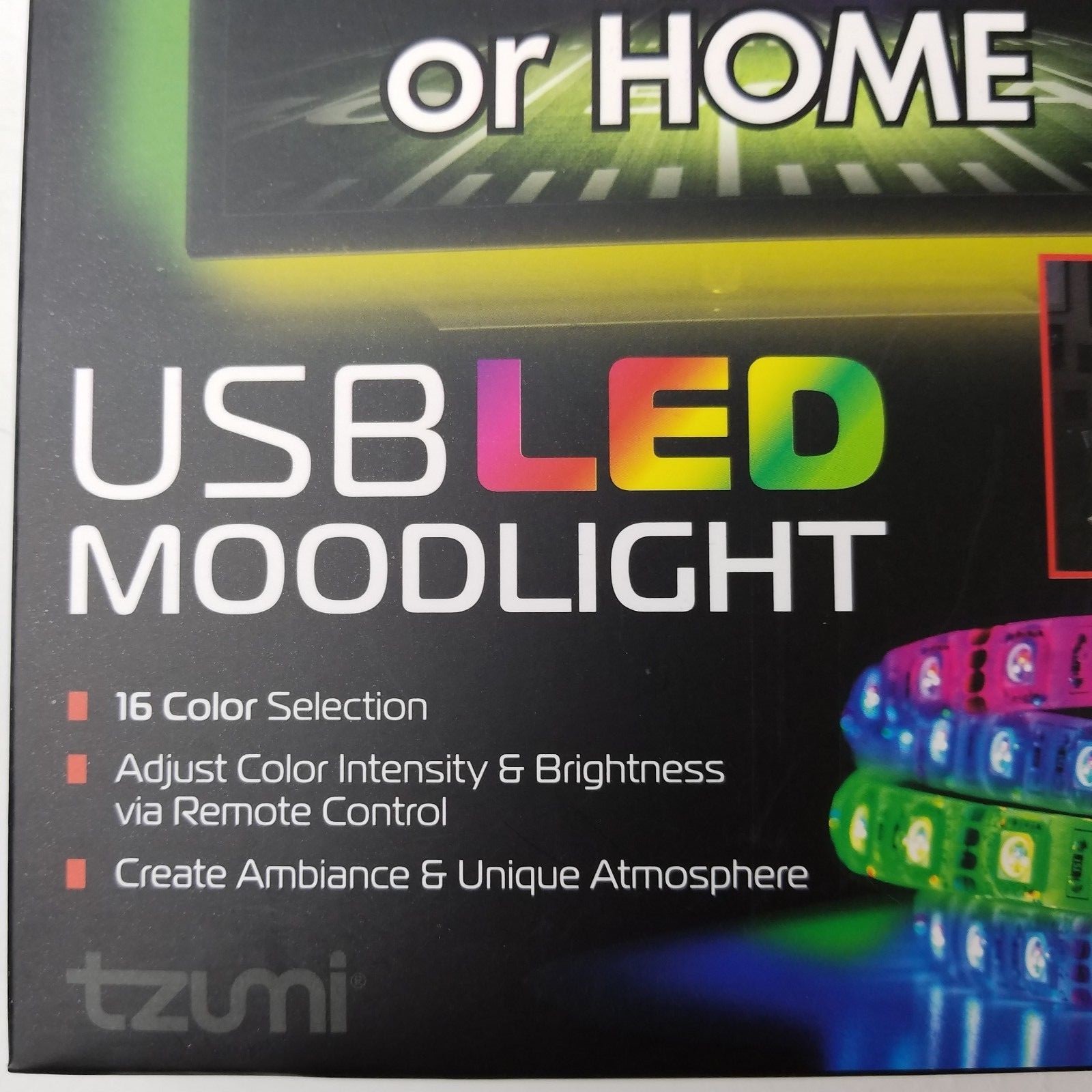 Tzumi Aura LED 6.5' Strip For TVs PCs Home up to 65