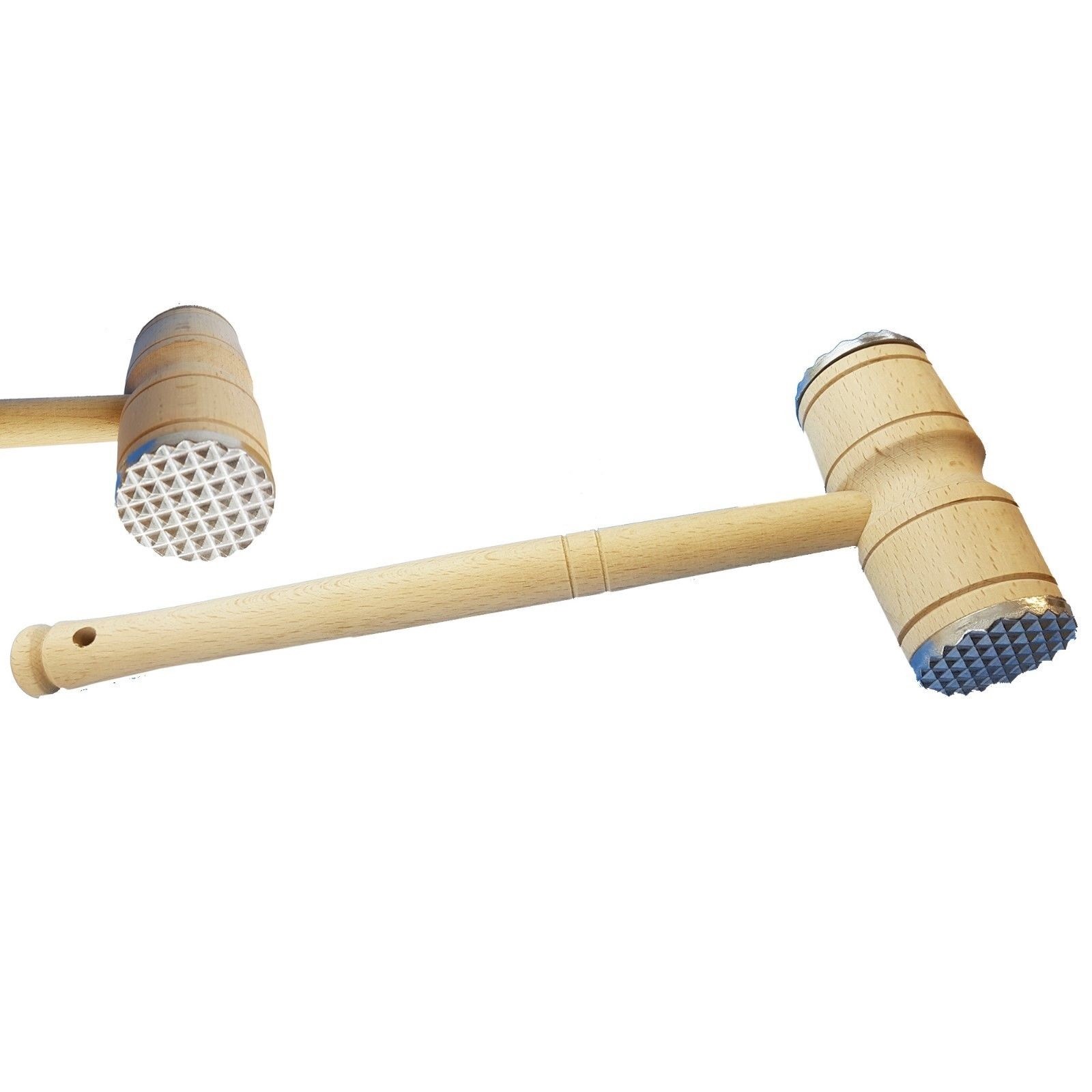 Batticarne Martello In Legno Doppio Cucina Ristorante Batti Carne Utensile dfh