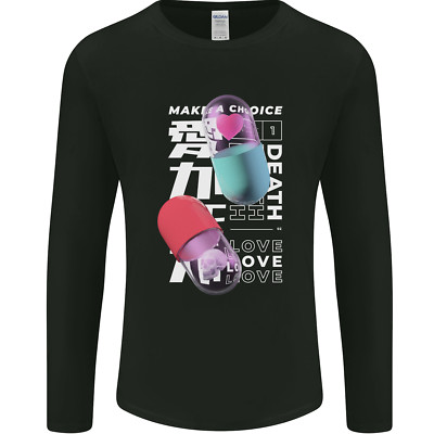Make a Choice Love or Death Mens Long Sleeve T-Shirt