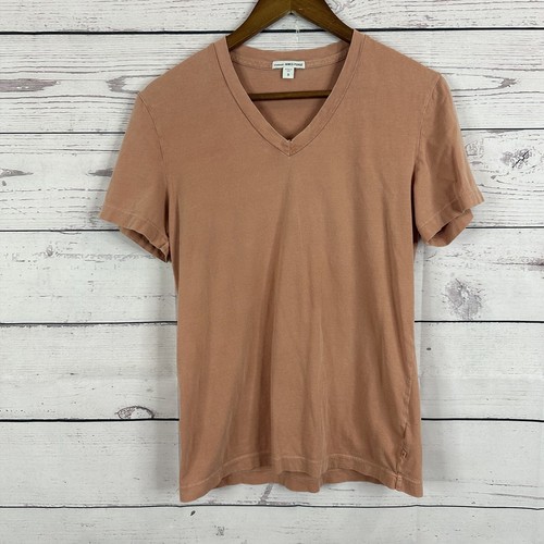 Standard James Perse Tee Shirt Mens XS Peach Distressed