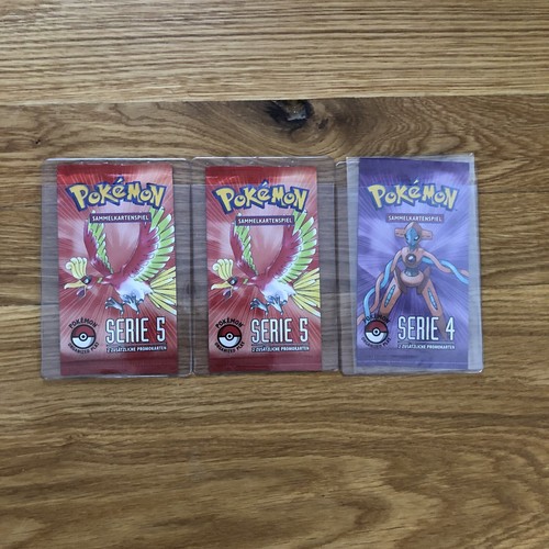 Pokemon Pop Serie 4 5 Booster Deutsch Sealed Original 3 Stück Goldstar