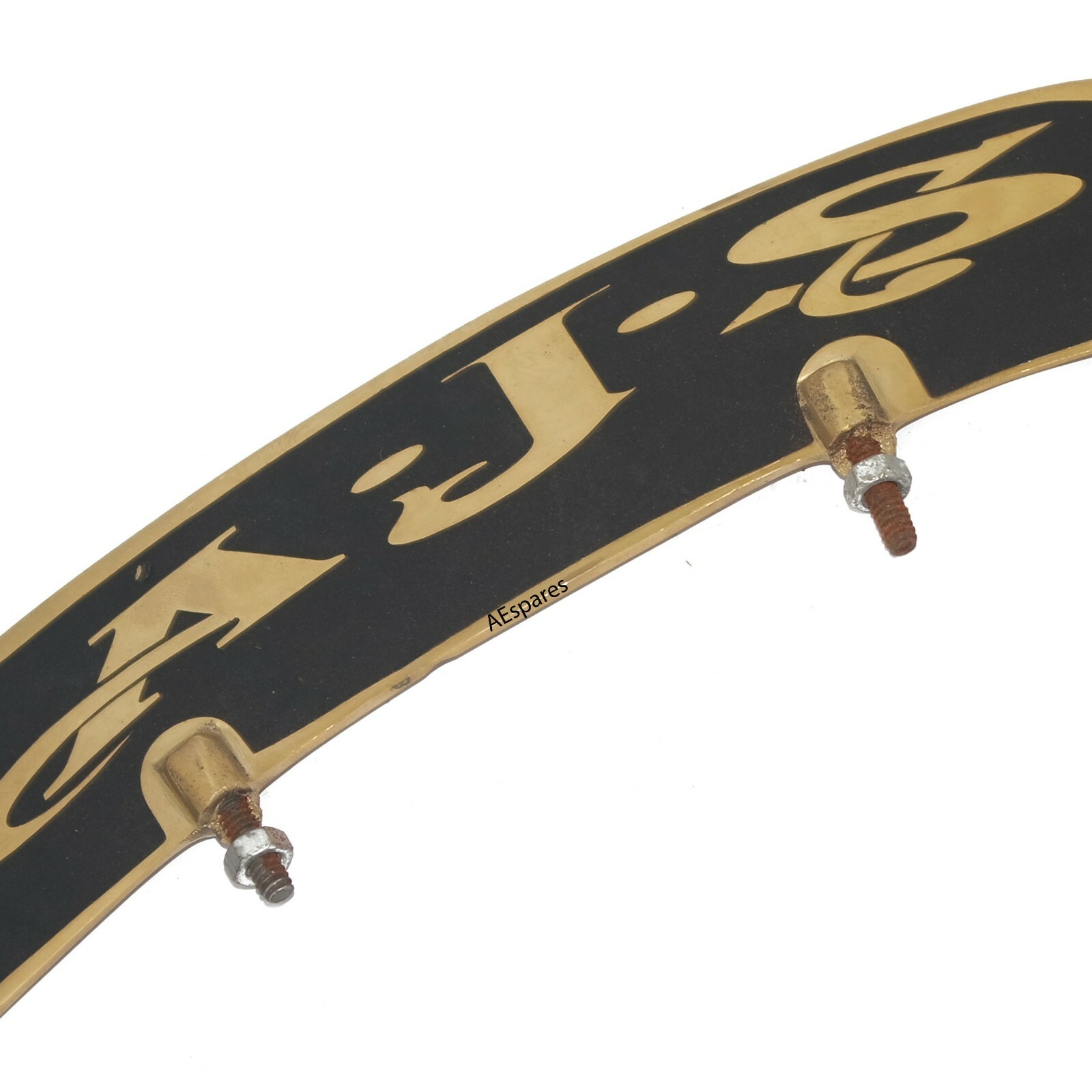Front Mudguard Number Plate Brass For AJS Motorcycle 