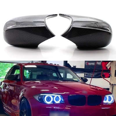 M3 Style Carbon Fiber Look Side Mirror Cover Caps FOR Bmw E90 E92 E93 LCI L & R