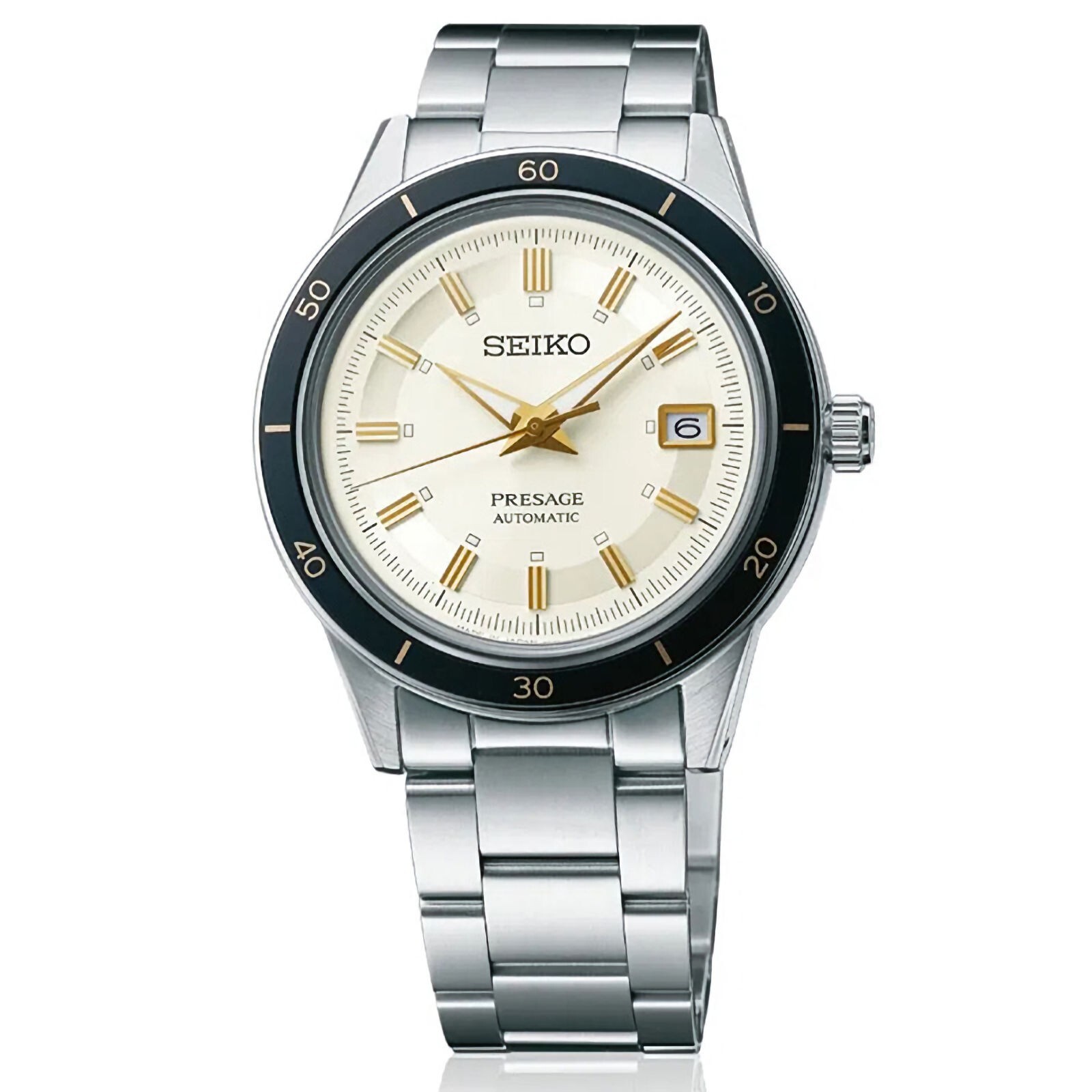Pre-owned Seiko Presage Style 60's Series Srpg03j1 Automatic White Dial Men Watch Warranty