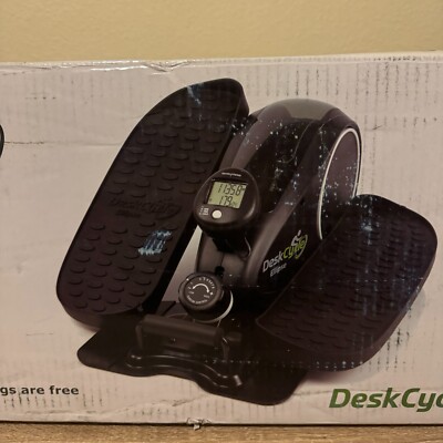 DeskCycle Ellipse Under Desk Compact Elliptical Machine - Black