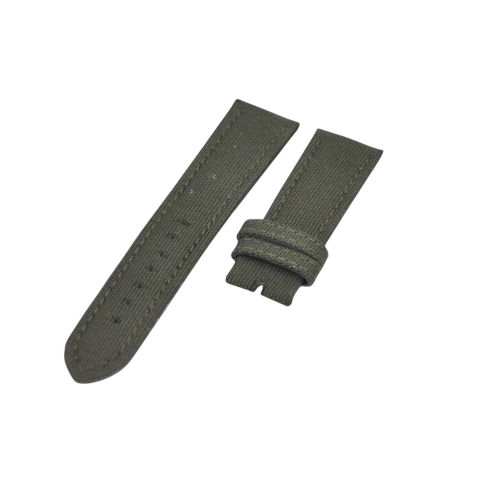 22x20mm Green Leather Watch Strap For Breitling Chronomat, Superocean