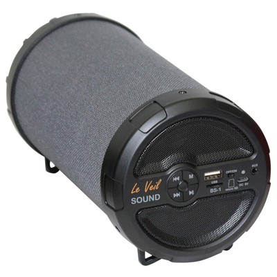 Multifunctional Portable Bluetooth Speaker, MP3, SD Card, 8 Hour (Gray)