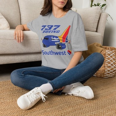Southwest Airlines SWA New Livery Pudgy Boeing B737 B 737 Airline Travel T-shirt