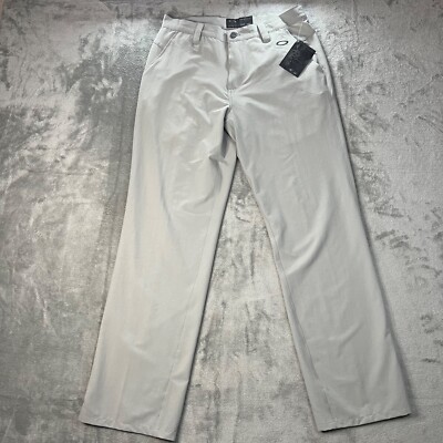 Oakley Take Pants Mens Size 31x32 Stone Gray Pro Golf Stretch Performance NWT