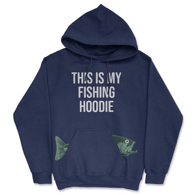 This Is My Fishing Hoodie Unisex Hooded Sweatshirt Funny Fishermen Sweater