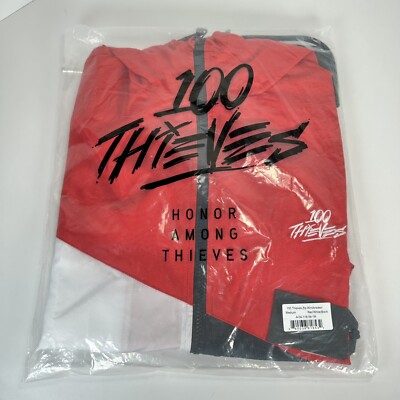 100 Thieves Tri-color Zip Windbreaker Size Medium Brand New Sealed 2019 SS19