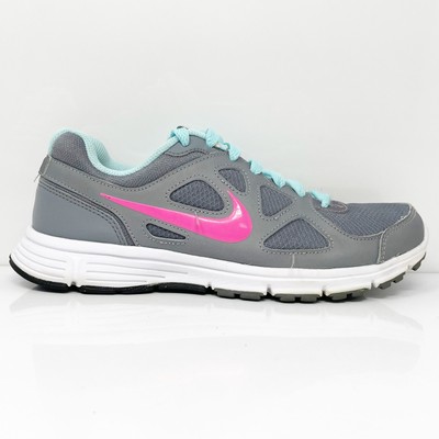 Nike Womens Revolution 488148-002 Серые кроссовки для бега, размер 9, Серый, Revolution