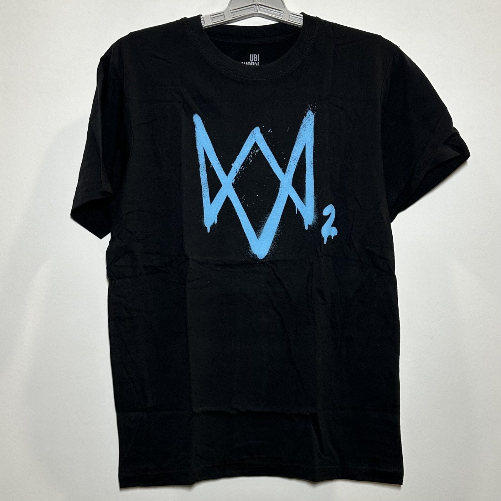 Watch Dogs 2 Logo Black T-Shirt Blue Logo NIP size Small | eBay