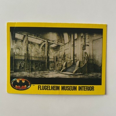 1989 O-Pee-Chee Batman Movie #187 Flugelheim Museum Interior