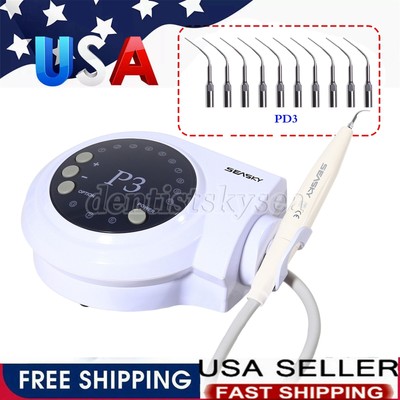Dental Ultrasonic Piezo Scaler Handpiece Fits DTE SATELEC + 10*Perio Tips PD3