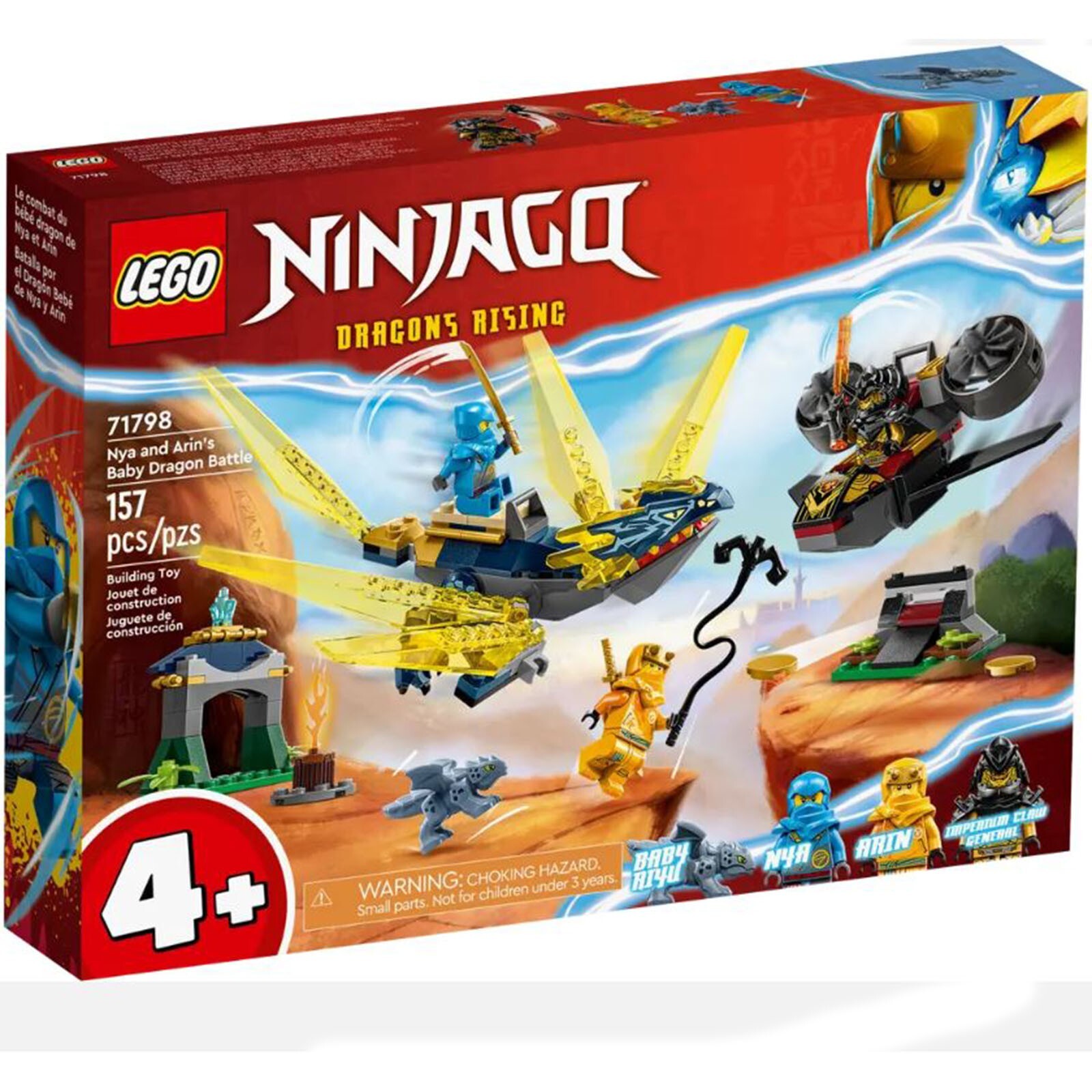 Конструктор LEGO Ninjago Dragons Rising Nya Arins Битва маленьких драконов 71798