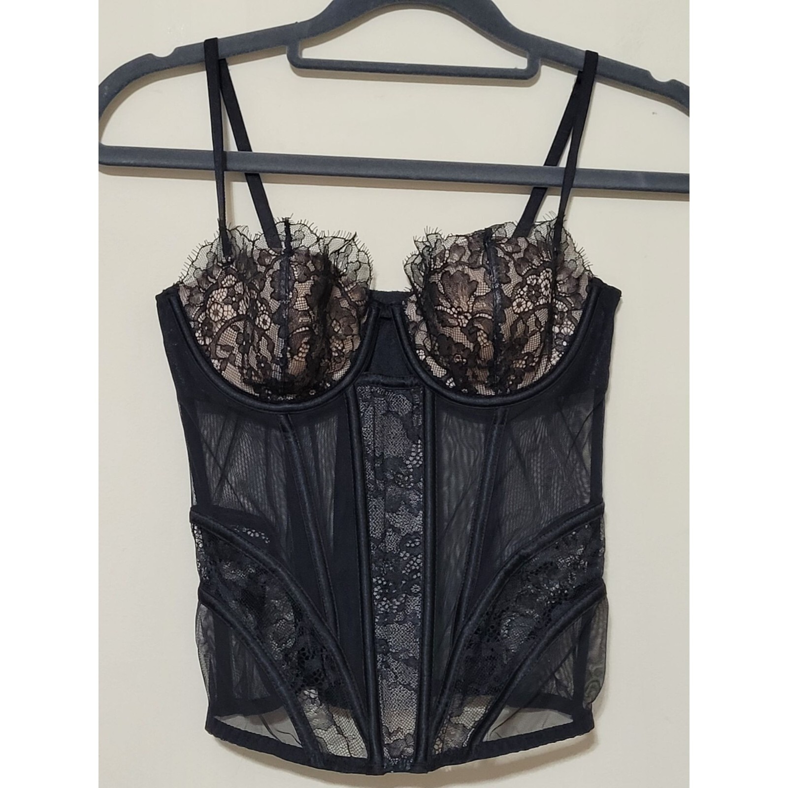 bustier with garter belt