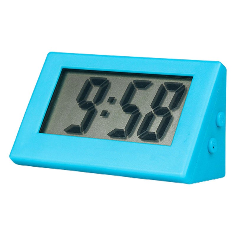 LCD Small Battery-operated Digital Clock With Button Battery For Office Table