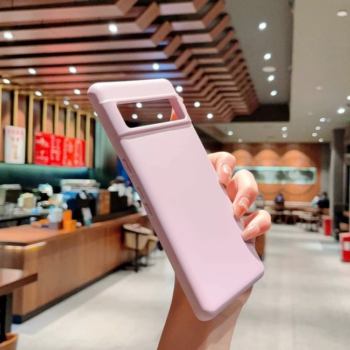 Liquid Silicone Soft Phone Case Screen Protector For Google Pixel 9 8 7A 6A 5