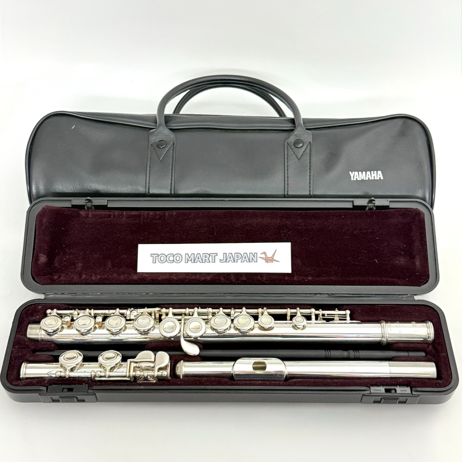 Flûte étudiante YAMAHA YFL-221 plaqué argent nickel d'occasion avec étui rigi...