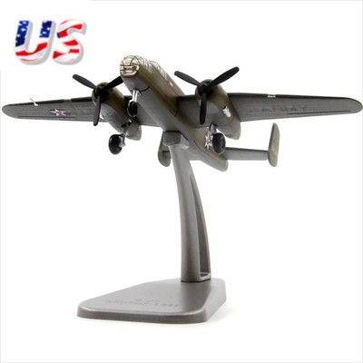 1/144 Scale B-25 Bomber Mitchell Alloy Aircraft Model Plane Home Room Bar Decor