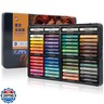 Marie's 48 Colors Oil Pastels with 4 Bonus White Pencils in Tin Box,Vibrant Colors for Smooth Blending and Layering, Oil Pastels for Artists, Students, Teachers and Beginners (10x70mm)