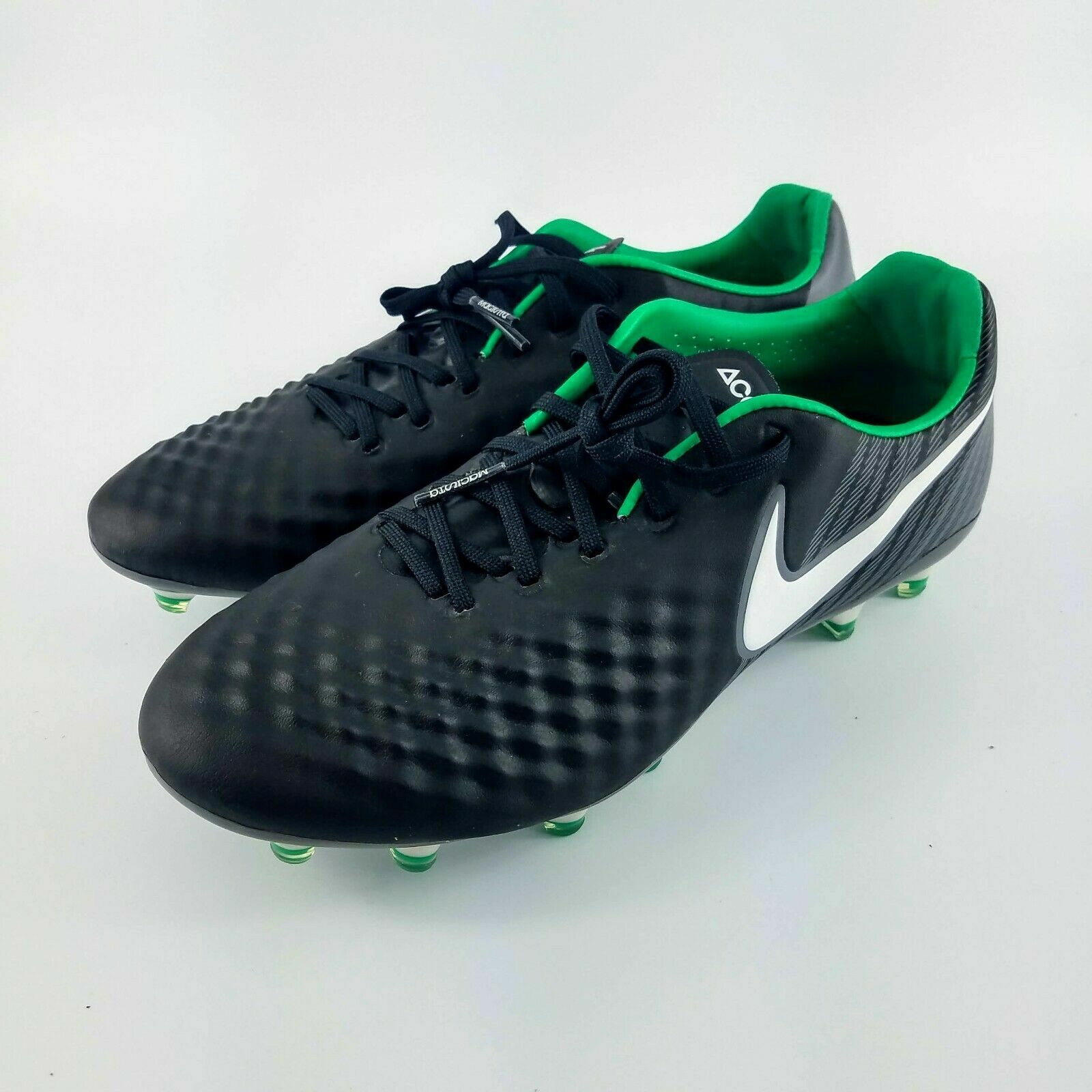 Nike Magista Opus II FG ACC Soccer Cleats - Black/Green Nike Magista Opus II FG ACC Soccer Cleats - Black/Green
