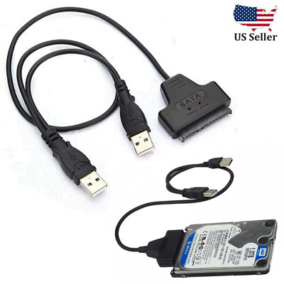 Dual Power eSATA USB 12V 5V Combo to 22Pin SATA USB Hard Disk Cable Adapter