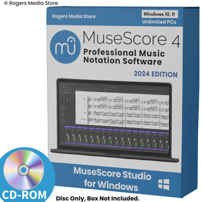 MuseScore 2024 Music Score Writing Notation Composition Software for Windows CD