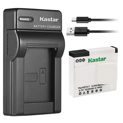 Kastar Battery Slim Charger for Xiaomi YI AZ13 AZ13-2 Xiaomi Yi 1 Action Camera