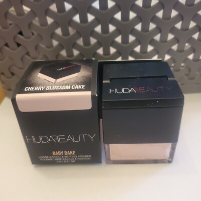 Huda Beauty MINI Easy Bake Loose Baking & Setting Powder CHERRY BLOSSOM. BNIB 